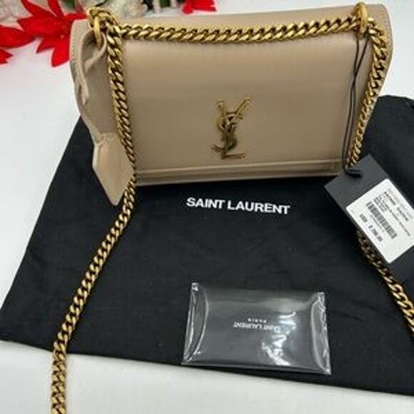 Women's Saint Laurent YSL Sunset medium Leather shoulder Bag made in Italy - Picture 8 of 14